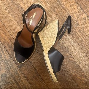 Saint Laurent Paloma Espadrille Wedges